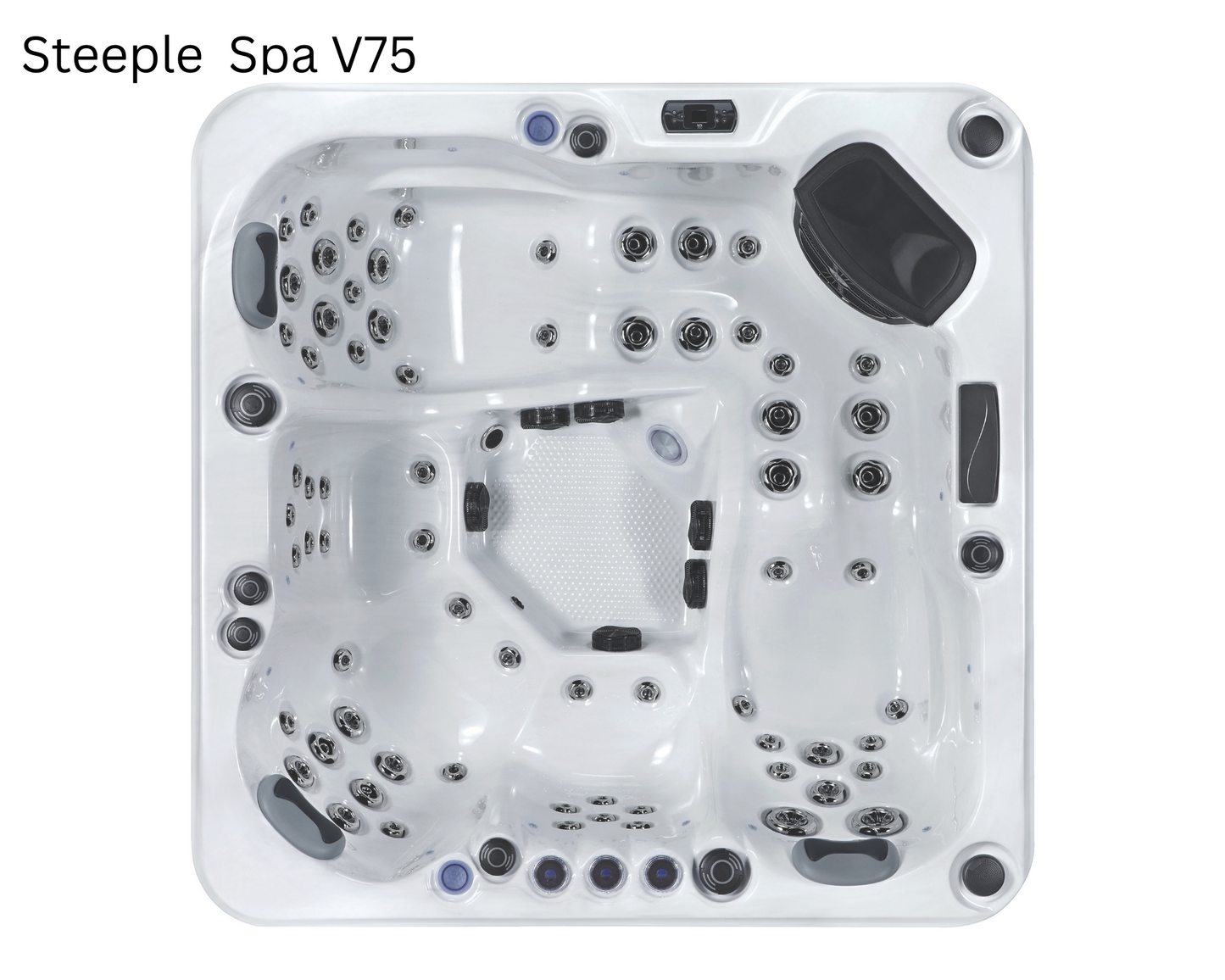 Steeple Spa V75 - 32 Amp 5 seater 3 seats 2 loungers 75 Jets