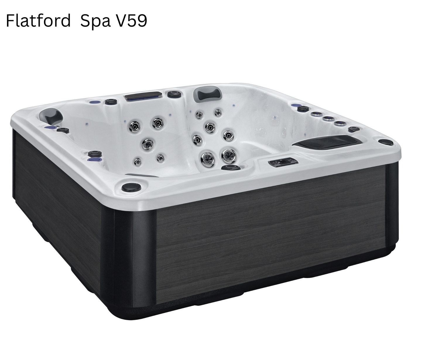 Flatford Spa V59 32 Amp 6 person hot tub 5 seats 1 lounger