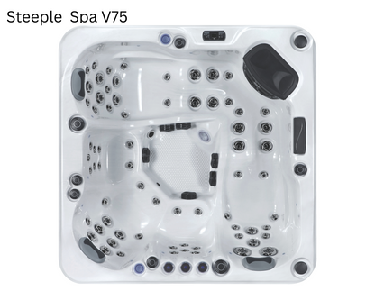 Steeple Spa V75 - 32 Amp 5 seater 3 seats 2 loungers 75 Jets